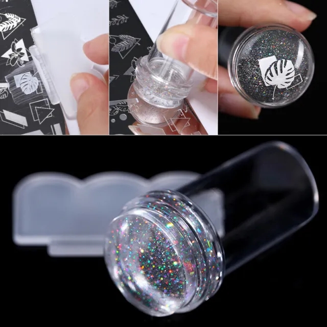 Rascadores de uñas transparentes jalea sello de silicona uñas juegos de manicura herramienta de uñas
