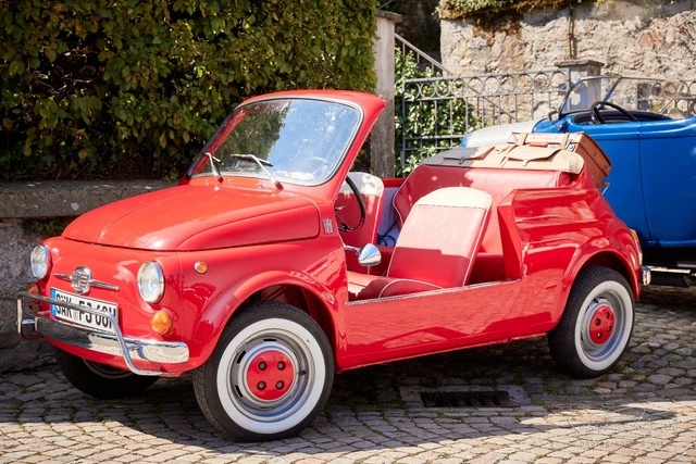 Wohnmobil Begleitfahrzeug 460 kg, Fiat 500 Jolly Cabrio Oldtimer H-Kennzeichen Wohnmobil Begleitfahrzeug 460 kg, Fiat 500 Jolly Cabrio Oldtimer H-Kennzeichen