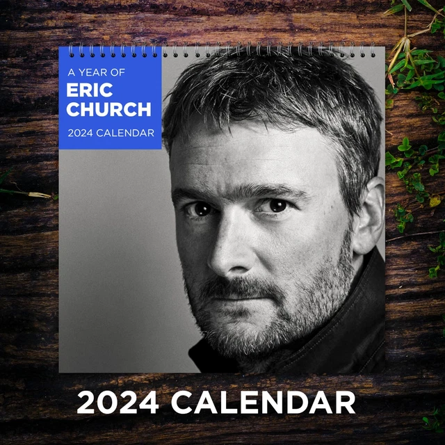 ERIC CHURCH CALENDAR 2025, Eric Church 2025 Celebrity Wall Calendar 24
