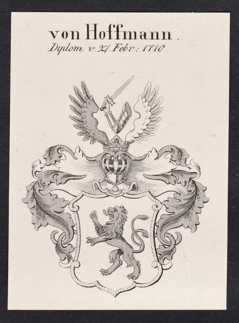 1880 - Men's Hüetlin Konstanz Coat of Arms Genealogy Original