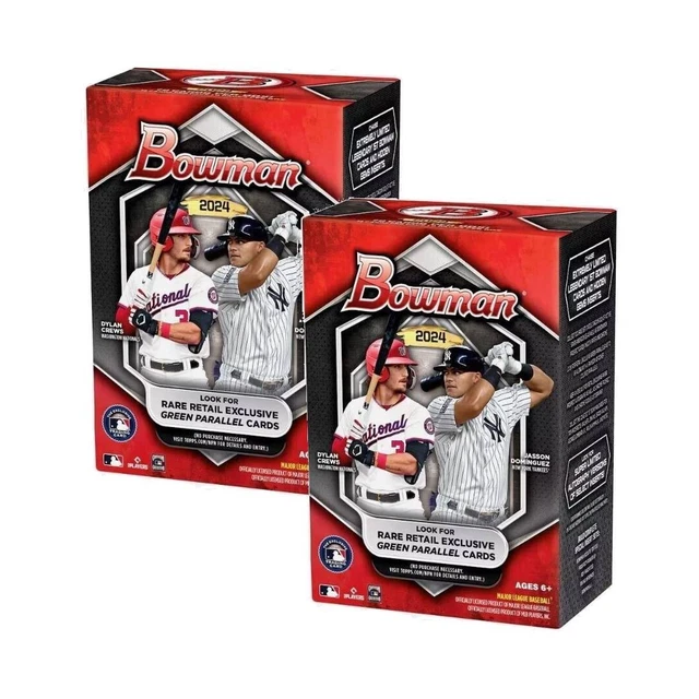 2024 BOWMAN BASEBALL Factory Sealed Blaster Boxes (2 Boxes Lot) Free