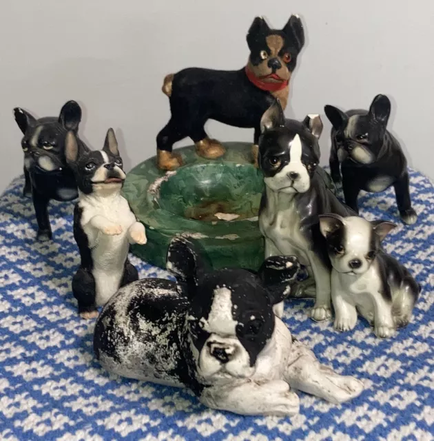 Boston Terrier Jan Allan dog/canine figurine & Others Mixed Lot