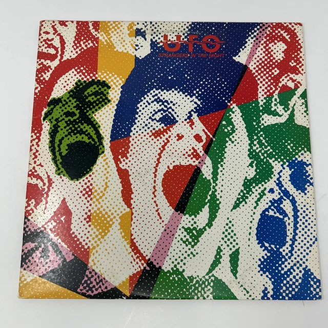 UFO STRANGERS IN the Night 1978 Live Album Colorful Cover Used