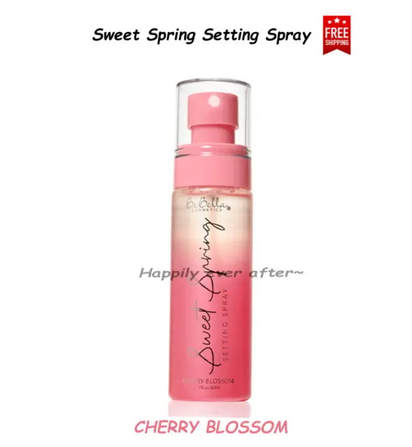 Be Bella Sweet Spring Setting Spray - Cherry Blossom Face Mist, Skin Moisturizer