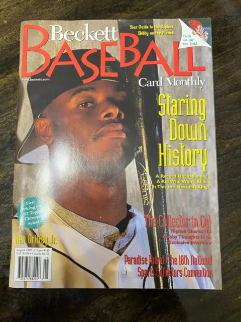 Beckett Baseball Magazine August 1997 # 149 Ken Griffey Jr David Justice Indians