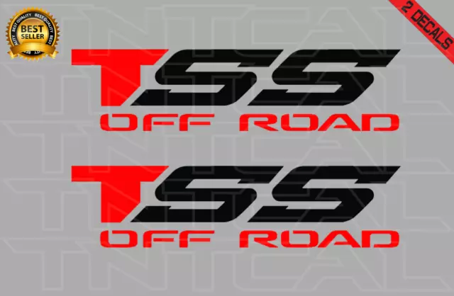 TSS Off Road Decal Set Fits Tacoma Tundra Toyota Truck 4x4 Sticker Red/Black