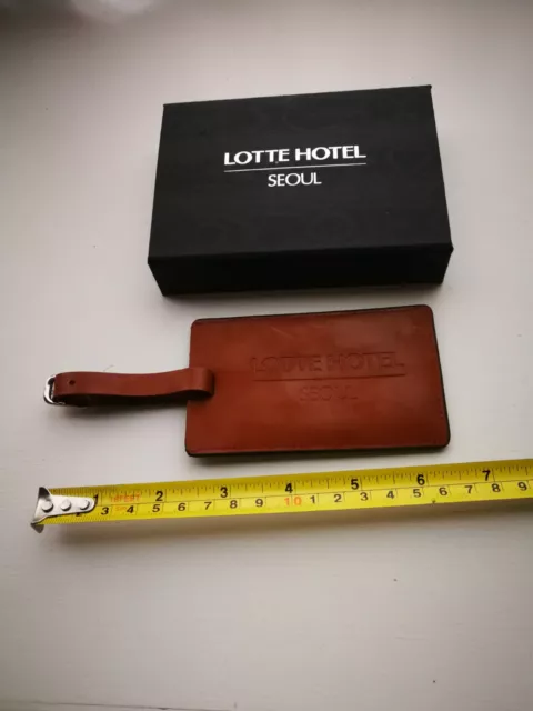 Lotte Hotel Seoul  Luggage Baggage Tag With Buckle Attachment
