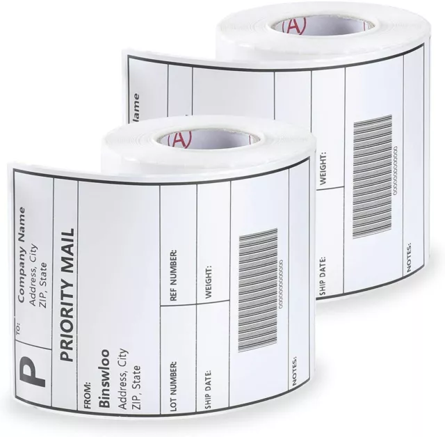 4X6" ROYAL MAIL COMPATIBLE LABELS ZEBRA DIRECT THERMAL PRINTERS 100x150MM ZD220