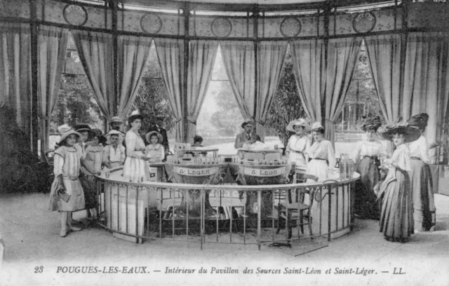 ....Cpa/Dep 58/Pougues The Waters Interior Du Pavilion Des Sources