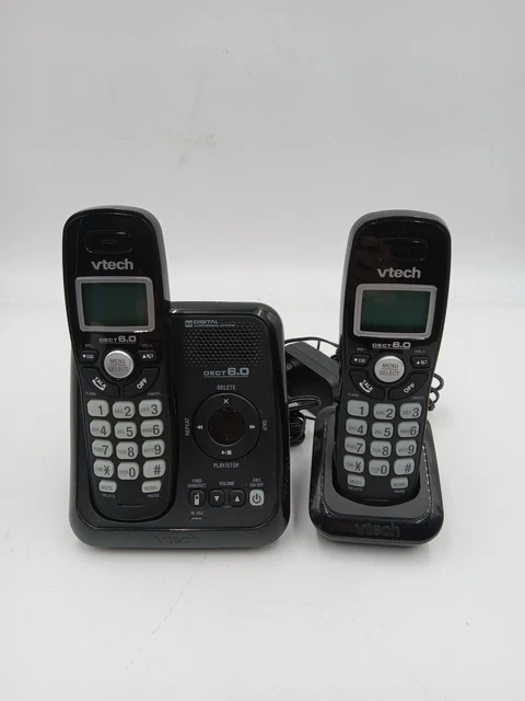 Vtech Dect 6.0 Cordless Phone Answering Machine System CS6120-31 Set of 2 Phones