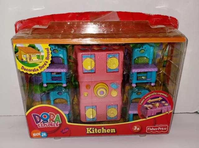 Fisher Price Dora The Explorer Kitchen Dollhouse Furniture Decorate Doras House