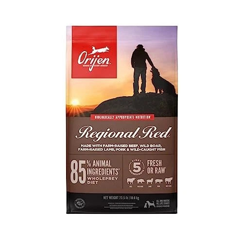 ORIJEN Dog Regional Red Recipe High Protein Grain Free Dry Dog Food 25 Lbs