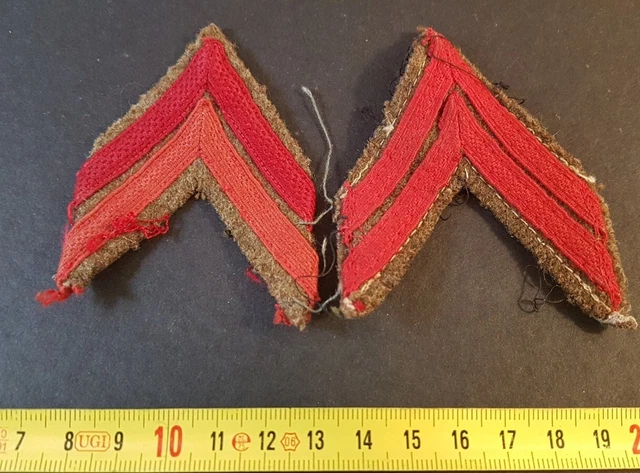 LOT N°10 INSIGNES de manches original Caporal Indochine Pour Uniforme ...