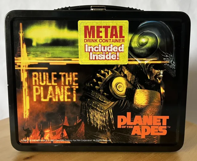 NECA Tim Burton PLANET OF THE APES Metal Lunch Box w Thermos **LIMITED EDITION**