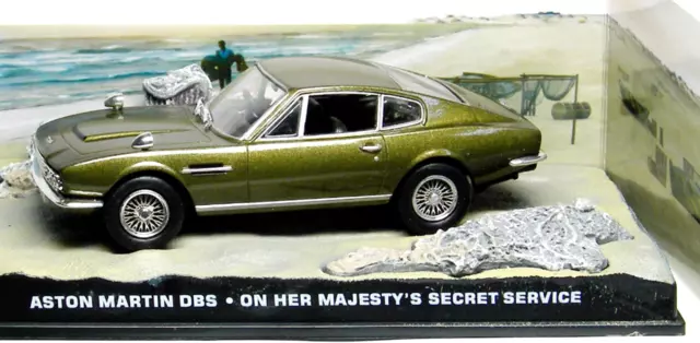 Aston Martin DBS On Her Majesty's Secret Service + Magazine 1:43 Diecast Metal