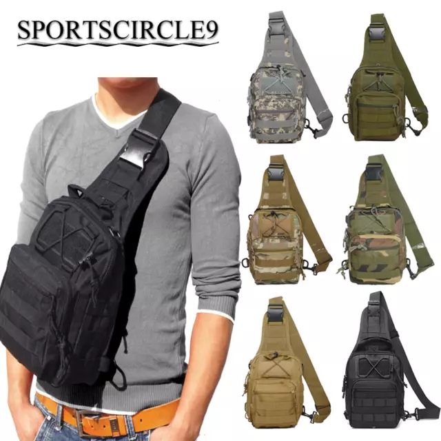 Tactical Backpack Camouflage Molle Shoulder Bag Hiking Camping Climbing Daypack