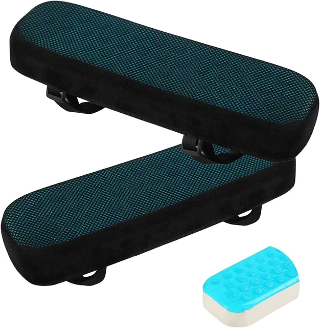 Cuscini Per Braccioli Ballery - 2 Pezzi Imbottiti In Schiuma, Universali Per Sedie Da Ufficio E Gaming - Foto 4