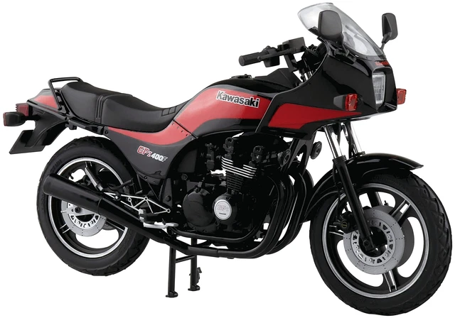 Aoshima maquette moto 67093 Kawasaki GPZ900R Ninja 1990 avec pièces