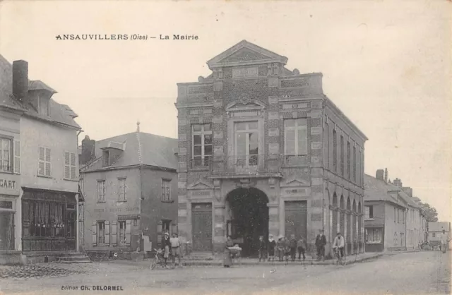 Cpa 60 Ansauvillers Mairie