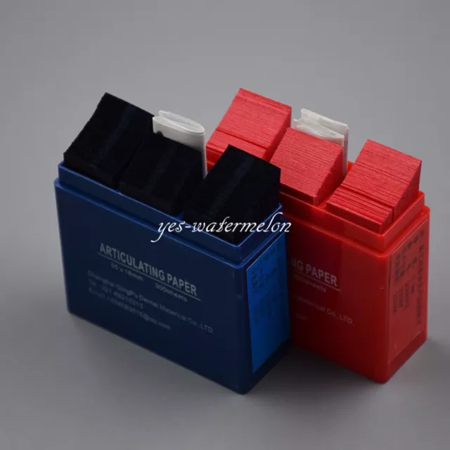 300 Sheets Articulating Paper Dental Lab Products Teeth Care Strips Blue/Red