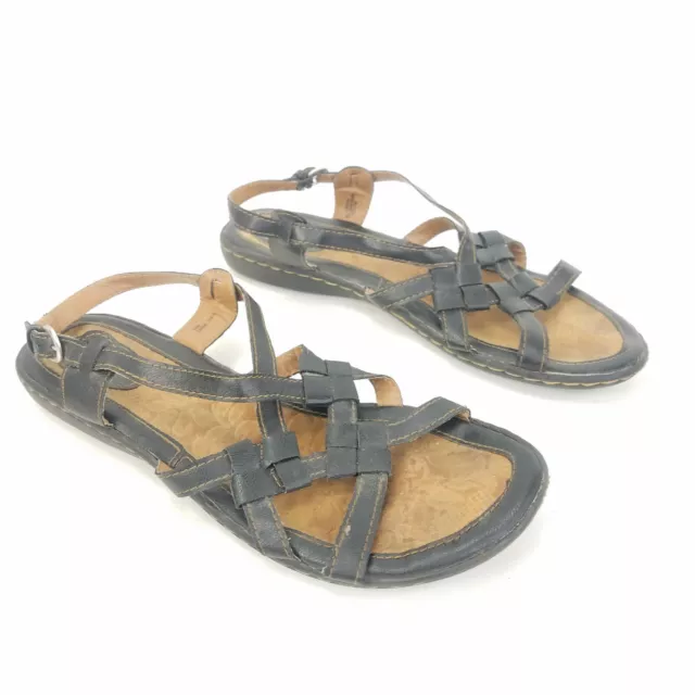 BOC BORN CONCEPT Kesia Slingback Strappy Sandals Black Shoes