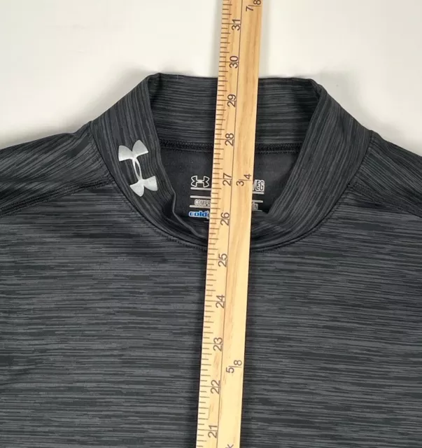 UNDER ARMOUR COLDGEAR Thermal Compression Shirt Mens XL Gray Mock Long ...