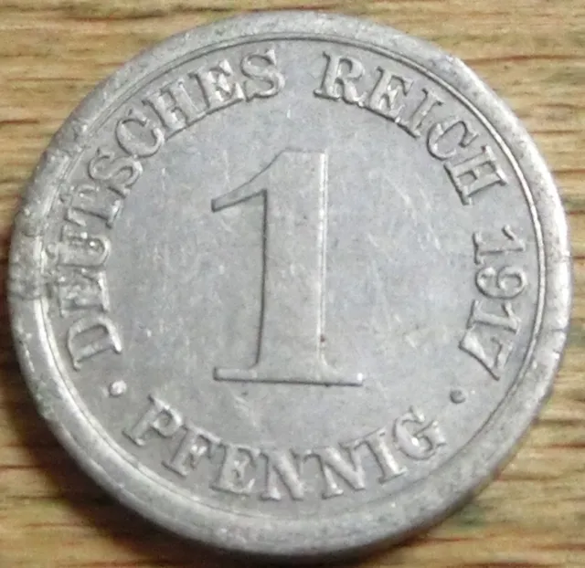 Deutsches Kaiserreich  1  Pfennig  1917  E