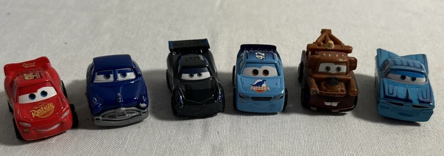 DISNEY PIXAR CARS Mini Racers Mattel Lot Of 6- 2016 Die Cast $24.70 ...