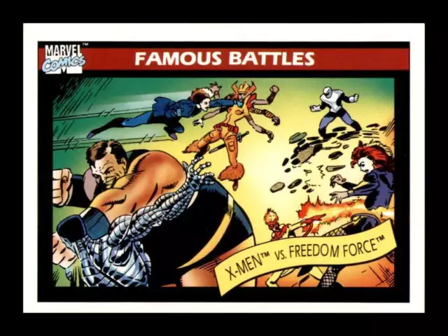 1990 Impel Marvel Universe X-Men vs Freedom Force #118 NM OR BETTER