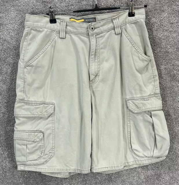 Pantalones cortos Levis Silver Tab para hombre 33 beige caqui medidas de carga múltiple 33X10 informales