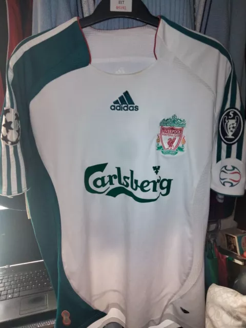 liverpool champions league peter crouch away shirt small fully badged