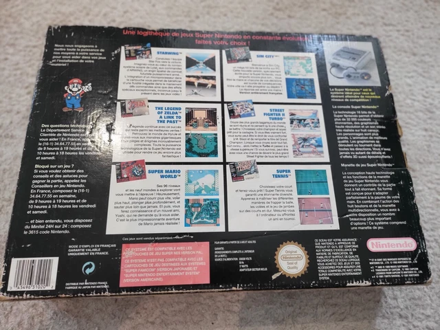 PACK SNES Street Figther GOLD COMPLET super nintendo box crystal protection 7