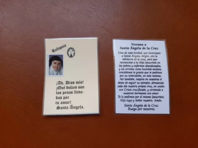 Reliquia Sor Angela de la Cruz