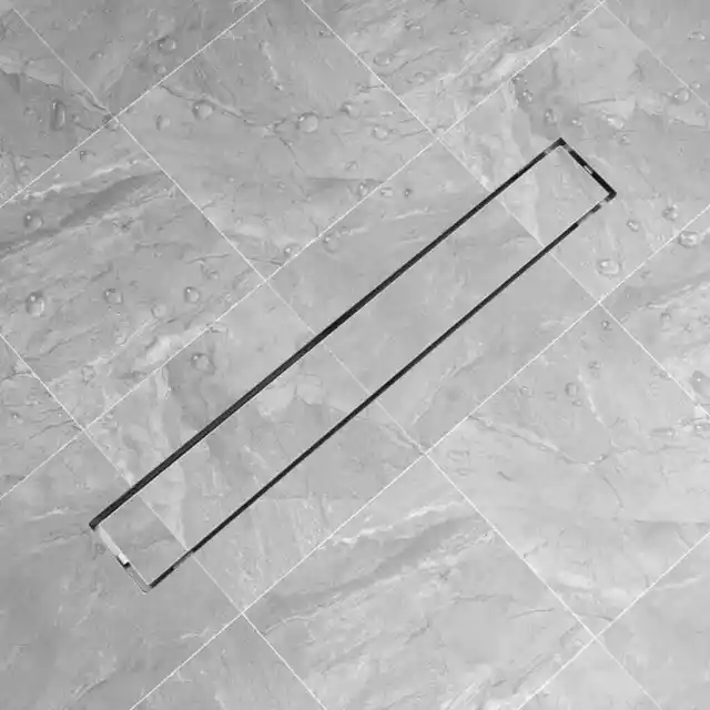 vidaXL Linear Shower Drain 830x140 mm Stainless Steel GF0