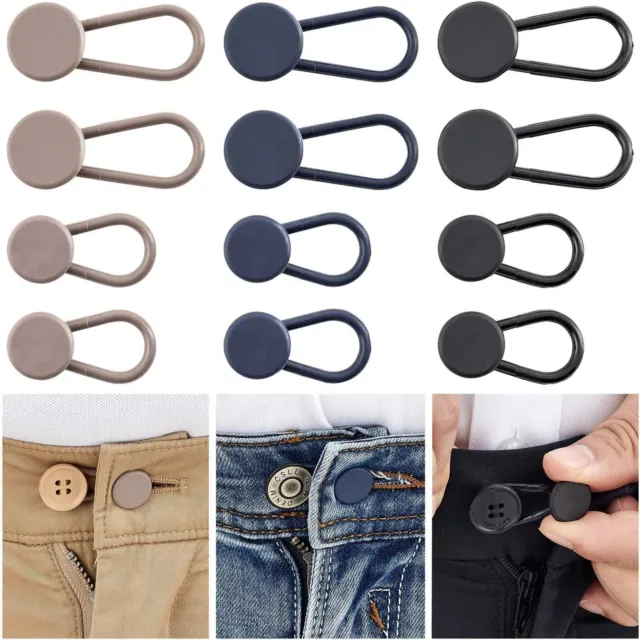 Button Pins for Jeans Perfect Fit Jean Button Replacement Pants Button  Small Detachable Metal Button Pants Adjuster Fastener Wear