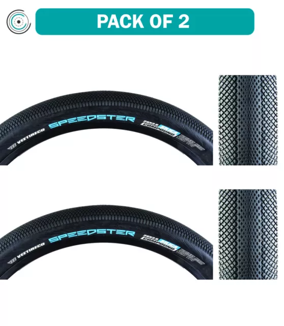 Pack of 2 Vee Tire & Rubber Speedster 26x2.8 Clincher Fold TPI 40 Black/Black