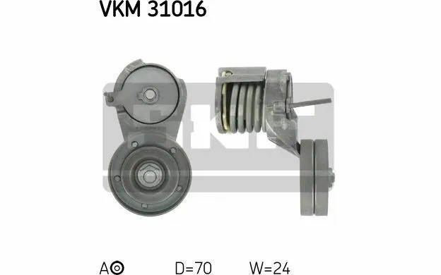 SKF Galet tendeur (courroie d'accessoire) pour VOLKSWAGEN GOLF VKM 31016