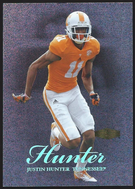 2013 Fleer Retro Flair Showcase JUSTIN HUNTER "LEGACY COLLECTION" Card #091/150