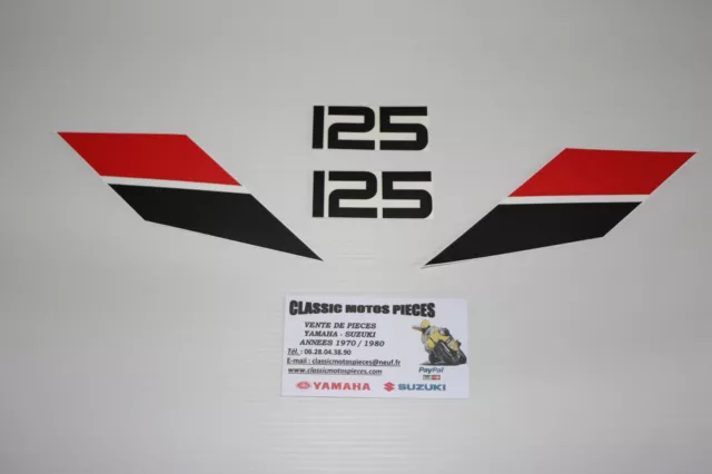 125 Dtmx Yamaha  1980 Embleme Compatible Pour Caches Lateraux