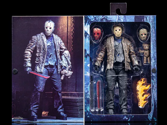 NECA Freddy Vs Jason Ultimate Jason Voorhees 7" Action Figure Model PVC Doll Toy 2