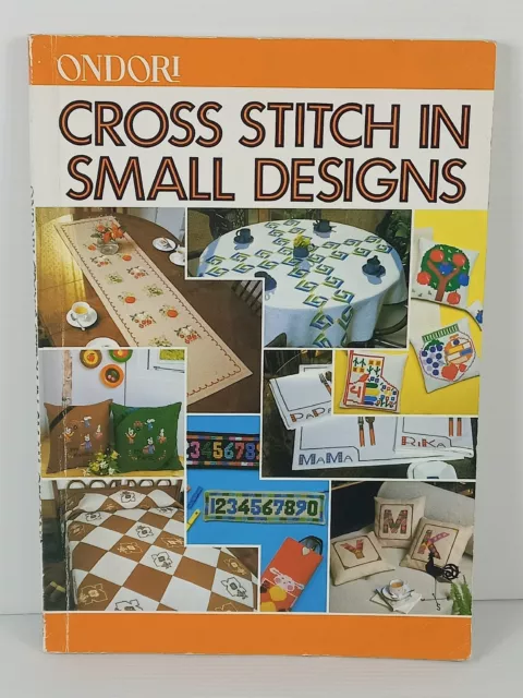 Ondori Cross Stitch Pattern Book Collection of Designs 1980 Color  Illustrations