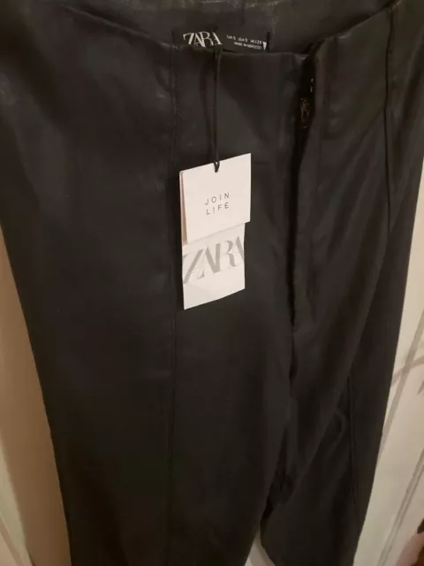 ZARA PANTALONI ECOPELLE Nuovi Mai Indossati Tg S Nero EUR 25 00 PicClick IT