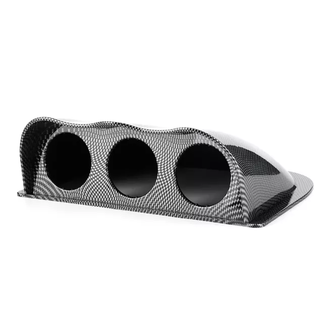 (Carbon Fiber Style)Dash Gauge Pod Universal 2in Triple Dash Gauge Pod 3 Hole