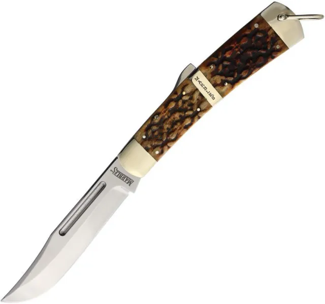 Marbles Big Ole Lockback 6.25" Folding Knife Brown Bone G10 Handle - MR601