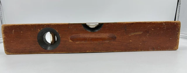 Vintage SW Stanley No 104 Wood Carpenter Level 14” Made in USA