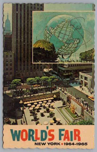 New York World's Fair 1964-1965 Unisphere Symbol Vintage Postcard