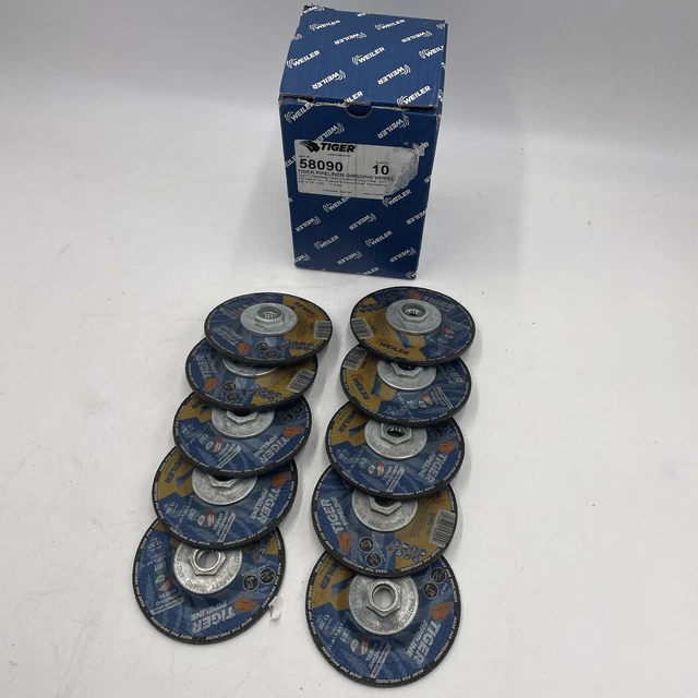 Weiler 58090 4-1/2" x 1/8" Tiger Pipeline, Z30T, Type 27 5/8"-11 Nut PACK of 10
