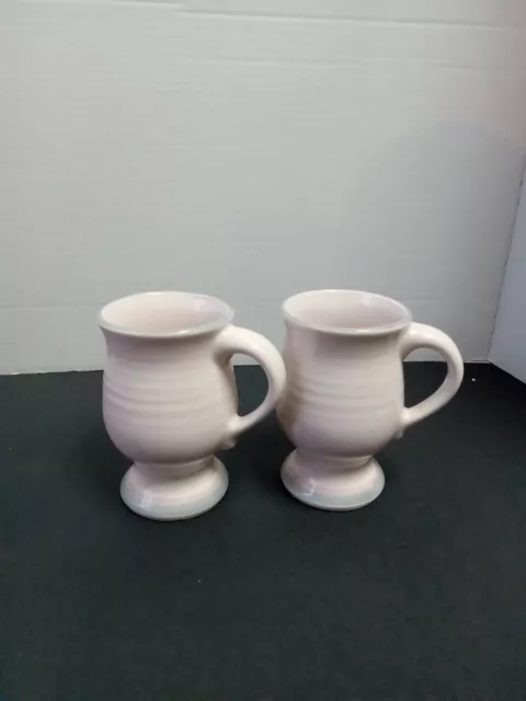 Set Of 2 Pfaltzgraff Aura 5 Inch Pedestal Coffee Mugs