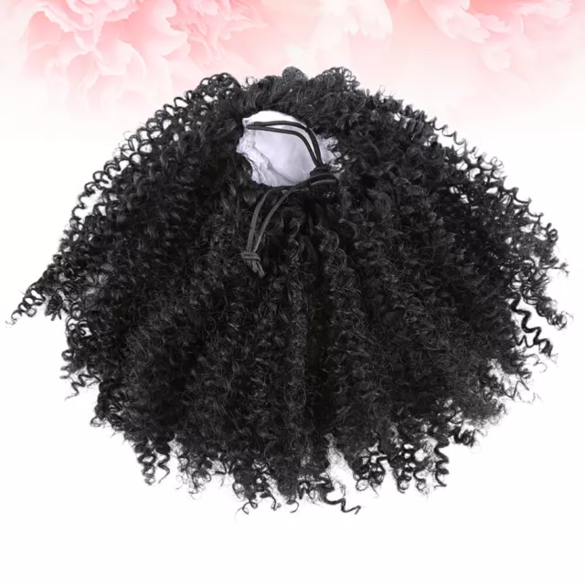 1 pc Synthetic Puff Wigs Hair Piece Afro Puff Bun Donut Updo Hair Pieces