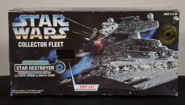 Star Wars Electronic Star Destroyer Kenner Collector Fleet 1996 NIB Tested Works